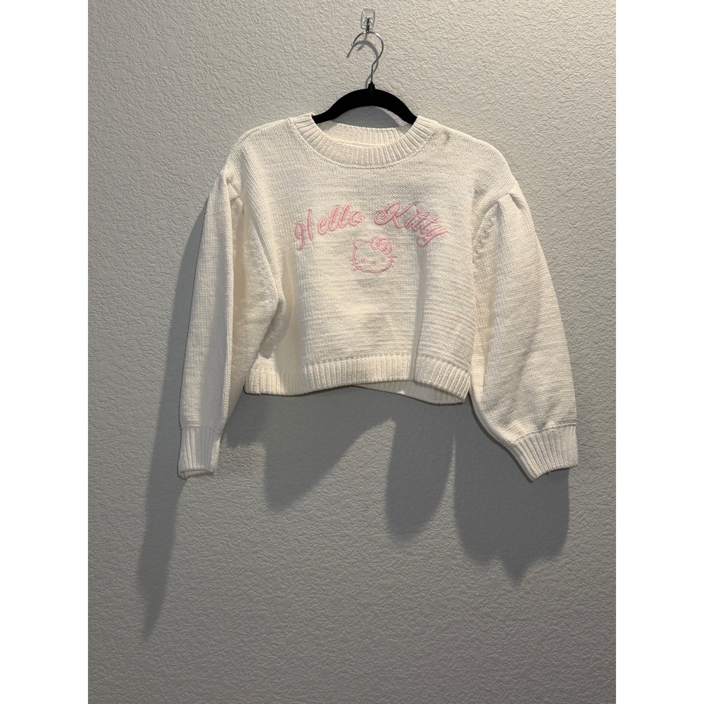 The Children's Place Kids Hello Kitty Sweater White L 10/12 - Picture 1 of 3